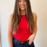 Round Neck Sleeveless Bodysuit