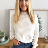 Solid Long Sleeve Sweater Top