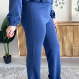 High Waisted Full Length Stretch Pants