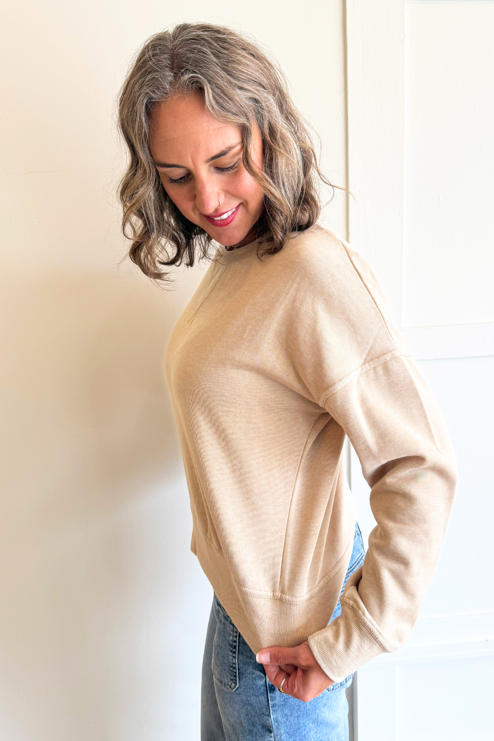 Burned Out Crewneck Sweater