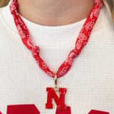Nebraska Cornhuskers Bandana Scarf Necklace