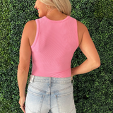 Round Neck Sleeveless Bodysuit