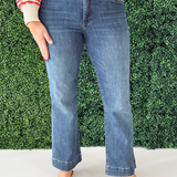 Kelsey High Rise Fab Ab Ankle Flare With Wide Hem