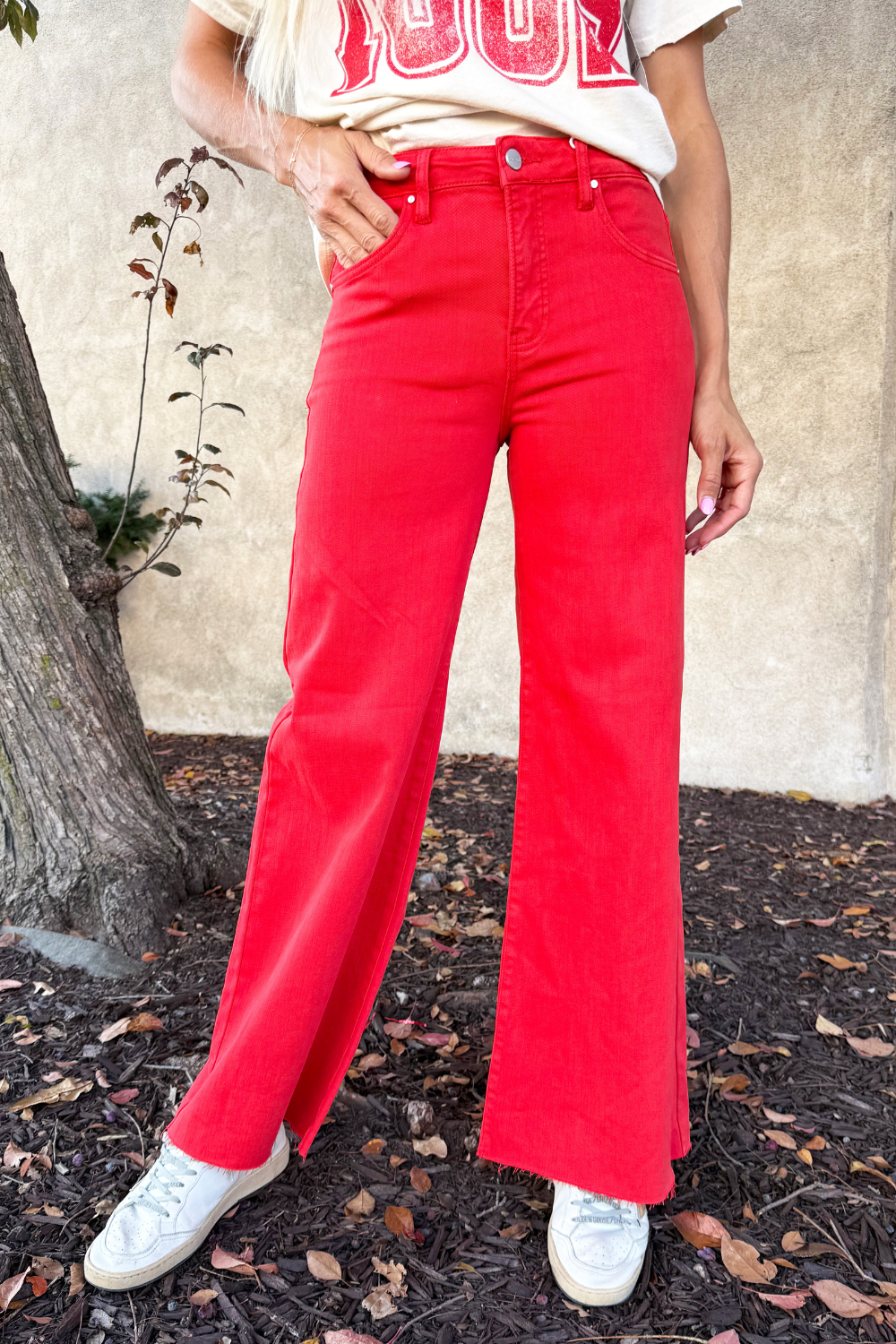 Tummy Control High Rise Wide Leg