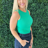 Round Neck Sleeveless Bodysuit