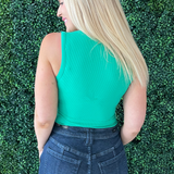 Round Neck Sleeveless Bodysuit