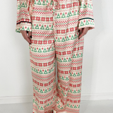 Christmas Satin Pajama Set