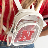 NCAA Nebraska Cornhusker Clear Mini Backpack