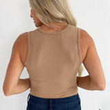 Round Neck Sleeveless Bodysuit