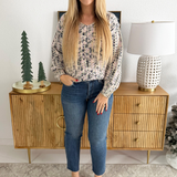 Reese High Rise Fab Ab Ankle Straight Raw Hem