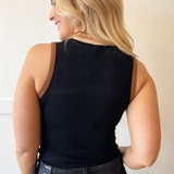 Round Neck Sleeveless Bodysuit