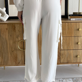 Cinch Hem Pullon Parachute Cargo Pants