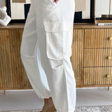 Cinch Hem Pullon Parachute Cargo Pants
