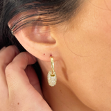Bailey Pave Huggie Earring