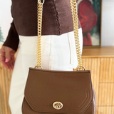 Lottie Twist Lock Crossbody Bag