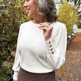 Button Detail Sweater