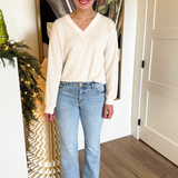 Ana High Rise fab Ab Flare-Baby DN All Over