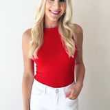 Round Neck Sleeveless Bodysuit