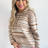 Striped Sweater Hoodie