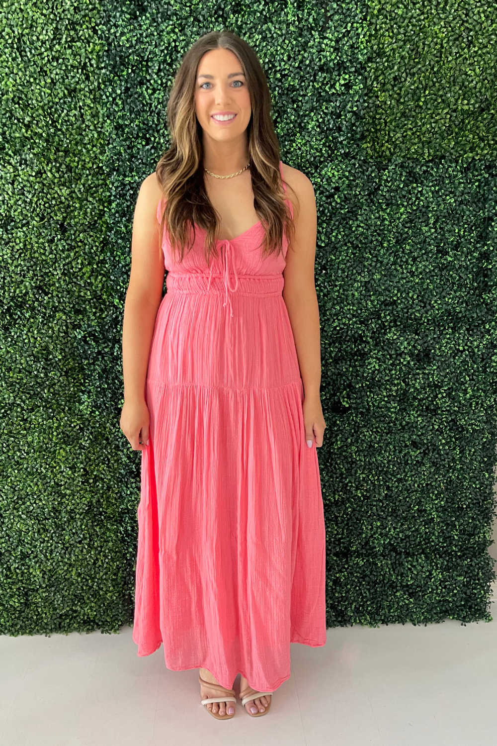 Tie Front Maxi Dress