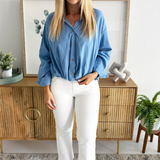 Gia Glider Crop Flare w/ Tulip Back Slit 25.5"