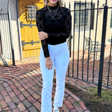 Floral Lace Long Sleeve Layering Top