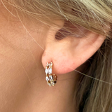 Double Layered CZ Hoops