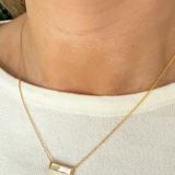 Horizontal Pendant Necklace