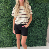 Jane High Rise Long Short Fray Hem