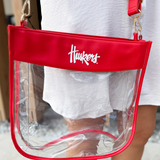 Nebraska Clear Purse with Zipper
