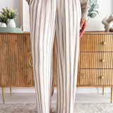 Stripe Wide Leg Trouser