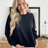 Soft Texture Relaxed Fit Sweatshirt