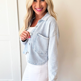 All Day Cropped Knit Jacket