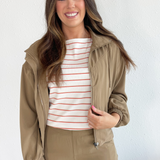 Zip Up Dolman Jacket