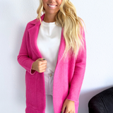 Long Sleeve Open Front Sweater Coat