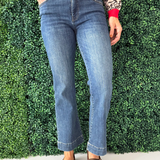 Kelsey High Rise Fab Ab Ankle Flare With Wide Hem