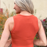 Round Neck Sleeveless Bodysuit