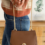 Lottie Twist Lock Crossbody Bag