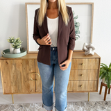 Recycled Shirred Sleeve Blazer