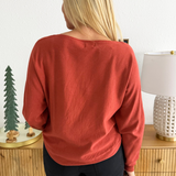 Dolman Boat Neck Light Sweater