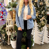 Kelsey High Rise Fab Ab Ankle Flare With Raw Hem