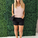 Striped Ribbed Knit Tank Top