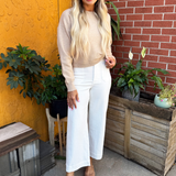 Long Sleeve Top with Ruching Detail