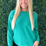 Dolman Boat Neck Light Sweater