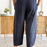 High Rise Wide Barrel Denim