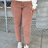 Reese High Rise Ankle Straight Regular Hem