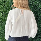 Pleated Woven Top