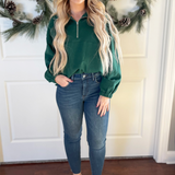 Oversized Half-Zip Sweatshirt