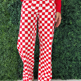Demi Checkered Bottoms w/ Elastic Band