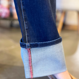 High Rise Wide Leg With Cuff Hem